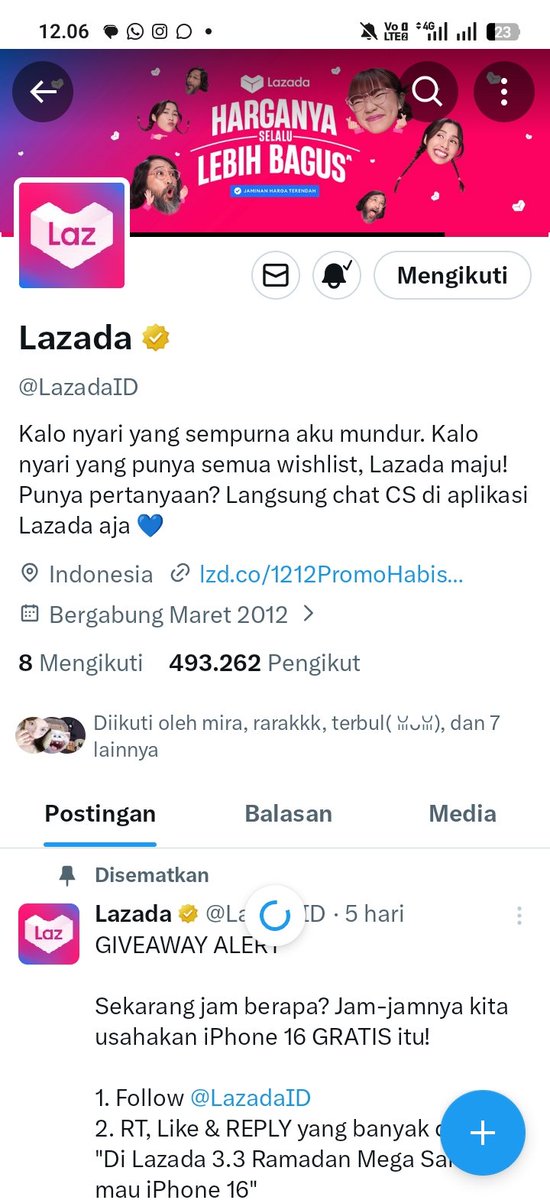 nnameerrr's tweet photo. @LazadaID DONE MIN ‼️🫶 
Dapet 1,5 Juta di Lazada Ramadan THR Mega Sale
semoga aku beruntung😻
MAKASIH LAZADA UDH BUAT GA SEMOGA SUKSES SELALU🫰🫰 https://t.co/hTIESHIslK
