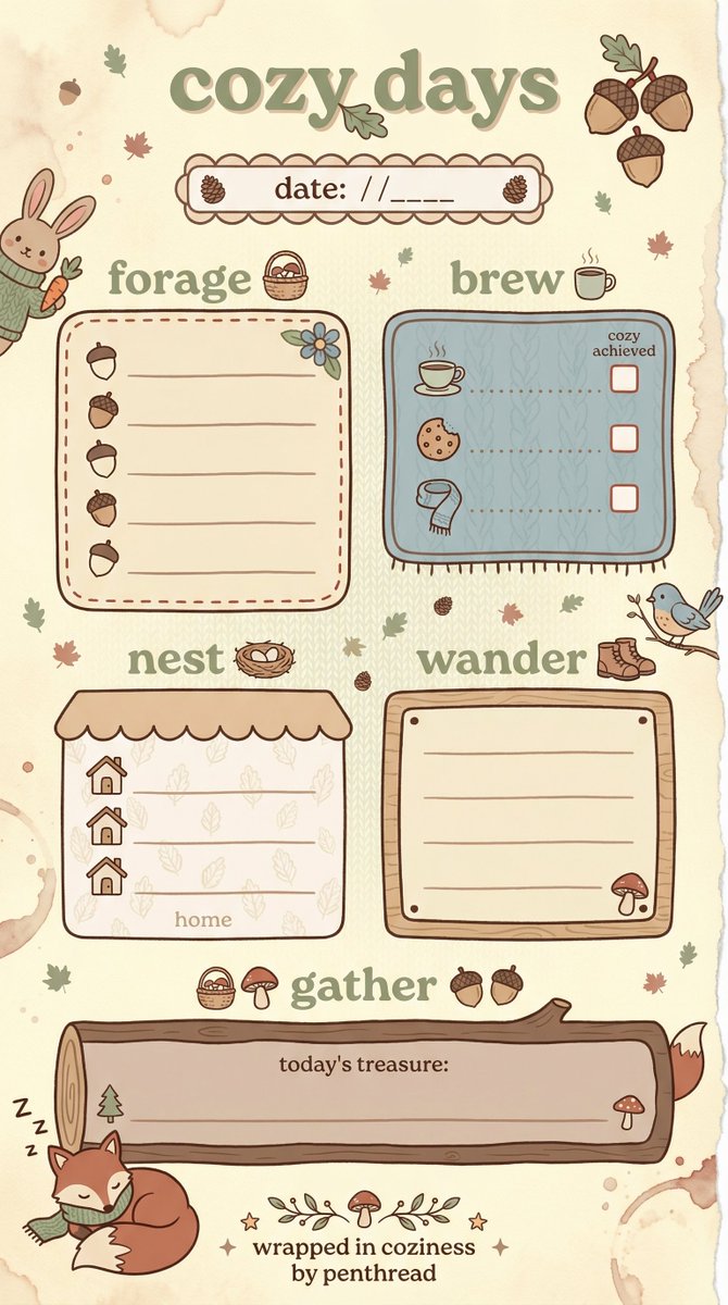 pen_thread's tweet photo. Cute Cozy Aesthetic Planner | Woodland Animal Daily Organizer &amp; To Do List
https://t.co/ow4bHjSd4O
#CottagecoreAesthetic #CozyPlanner #WoodlandAesthetic #WellnessJournal #PenThread #DailyPlanner #DigitalPlanner #PrintablePlanner #AutumnAesthetic #MindfulRoutine #KawaiiStationery https://t.co/VcUdtsu6u8