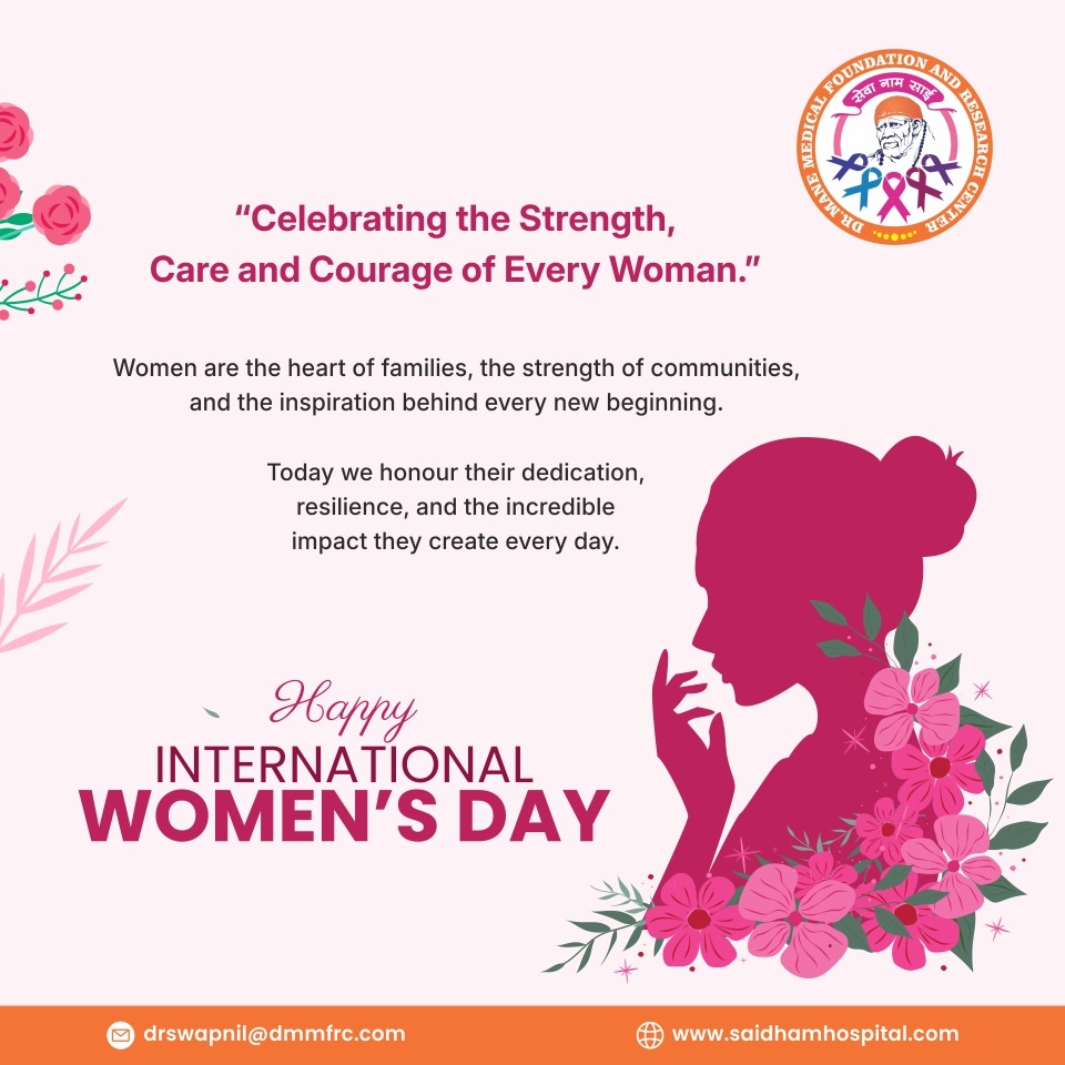 Women are the backbone of families and the heartbeat of communities. 💖

This International Women’s Day, Dr. Mane Medical Foundation &amp; Research Center salutes every woman’s strength and continues its mission to provide cancer care, medical support, and hope to those who need it