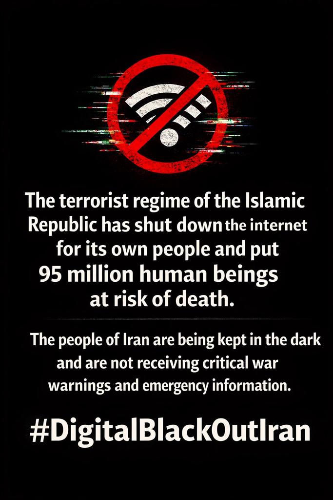 Javidan_Guard_'s tweet photo. 🆘این هشتگ رو ترند نگه دارید
#DigitalBlackOutIran
#KingRezaPahlavi https://t.co/qIpcgICR9O