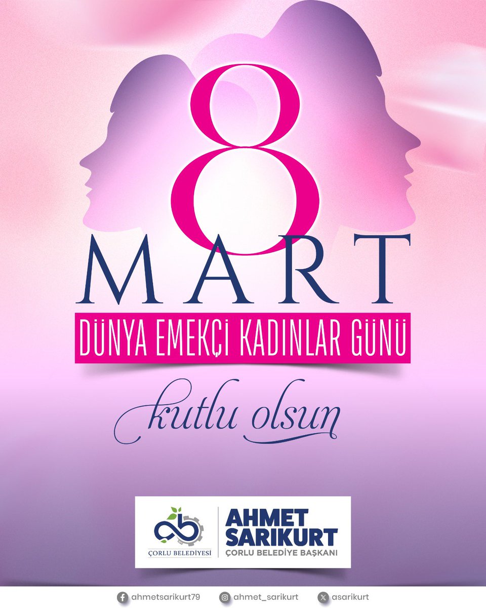 💐Emeğiyle, fedakârlığıyla ve azmiyle hayatın her alanına değer katan, topluma yön veren tüm kadınlarımızın 8 Mart Dünya Emekçi Kadınlar Günü’nü gönülden kutluyorum.

💪🏻 Kadınların eşit, özgür ve güçlü olduğu bir dünya için hep birlikte çalışmaya devam edeceğiz.