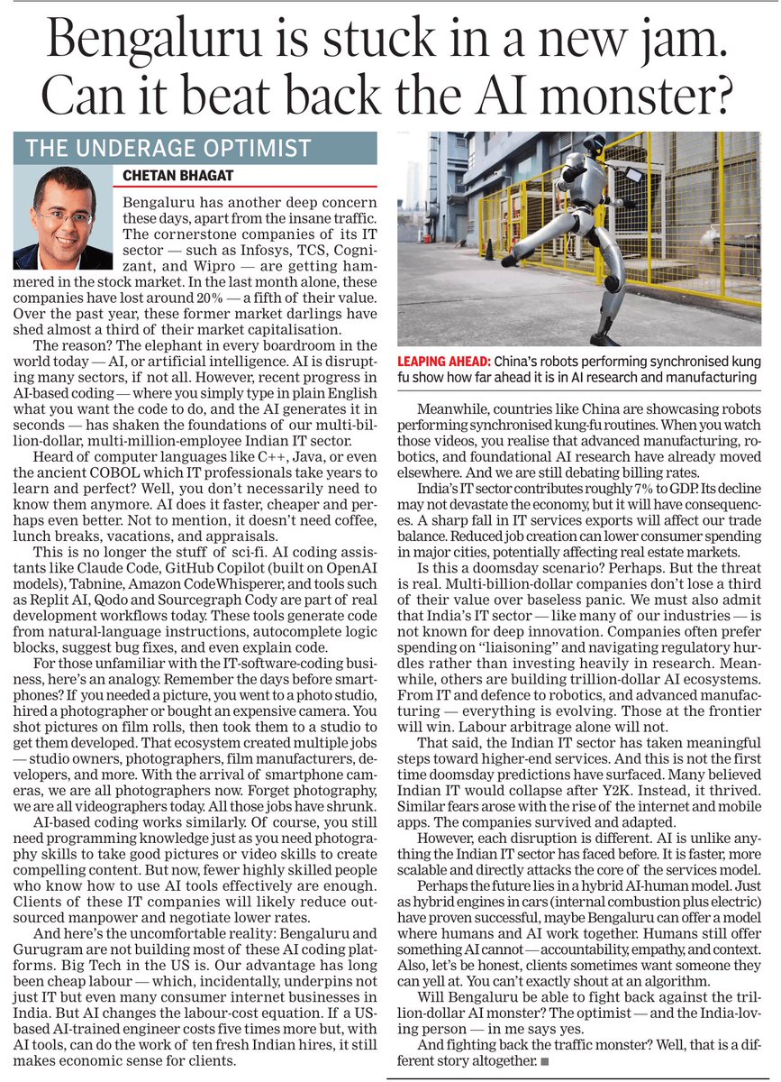 Chetan Bhagat tweet media