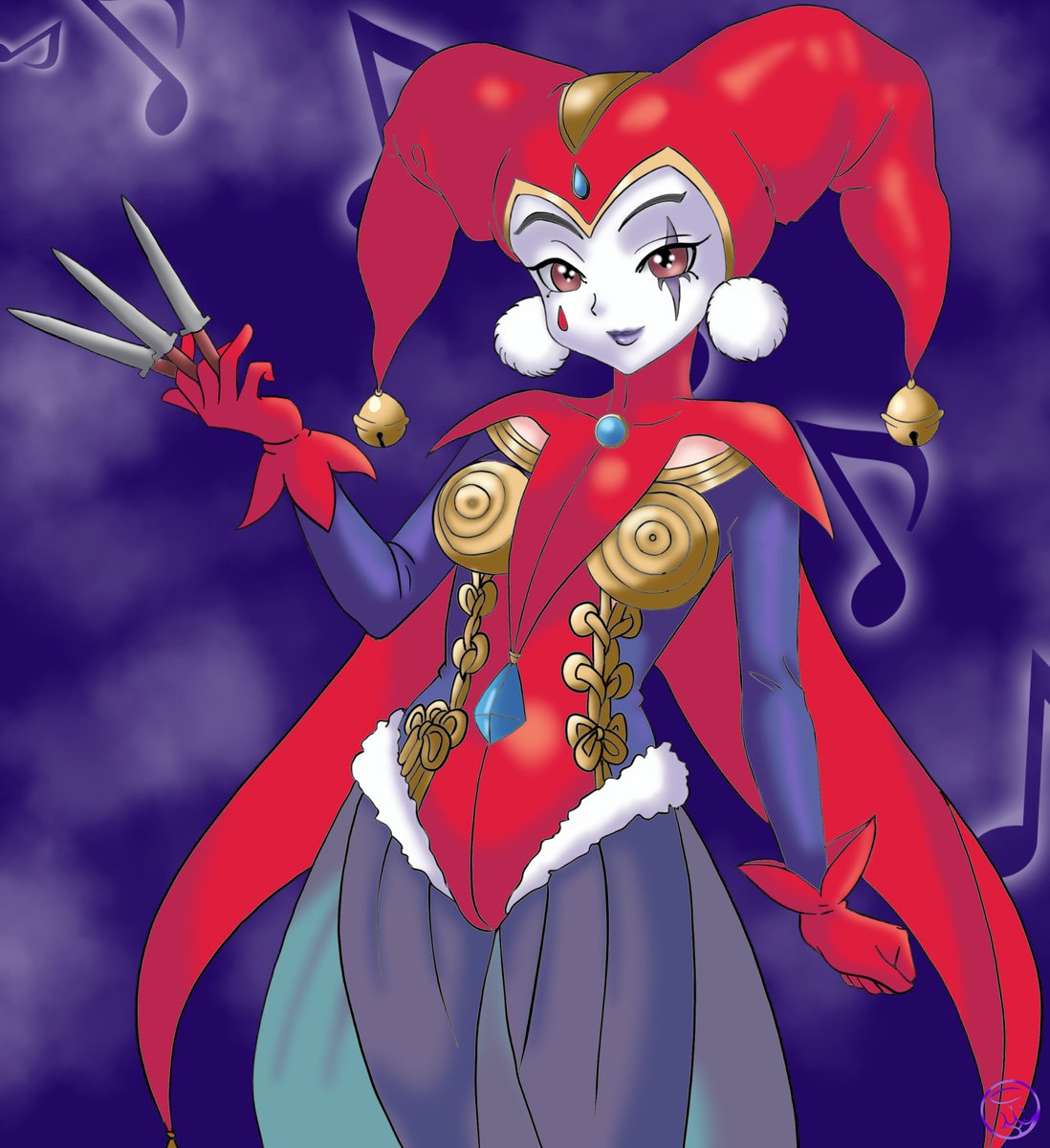 nekomoni's tweet photo. Art request. (I hate backgrounds) #chronocross #harle https://t.co/QKaG5afeHL
