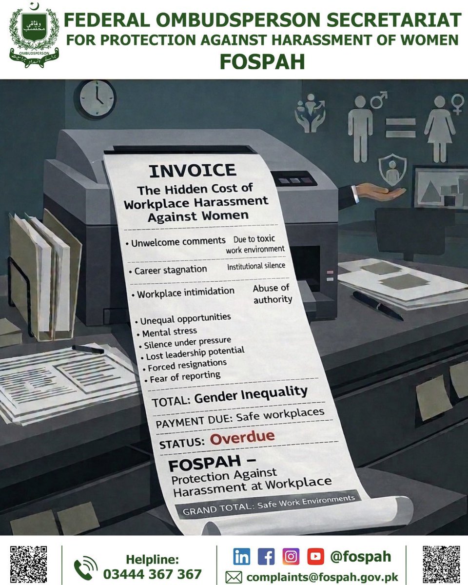 Federal Ombudsperson-Protection Against Harassment tweet media