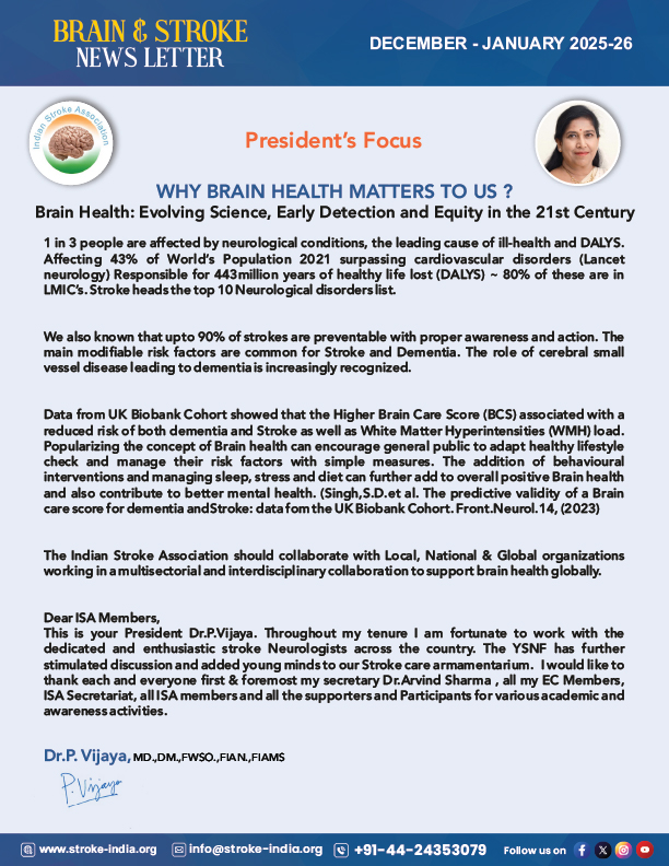 Indian Stroke Association tweet media