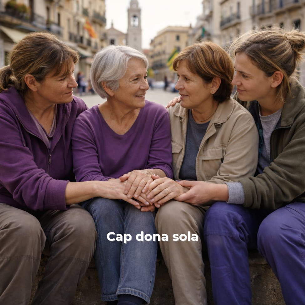 sabadellmes's tweet photo. 🟣 Les societats són més justes quan ningú ha d’afrontar en solitari les situacions de vulnerabilitat.

Aquest 8M volem posar en valor la importància de la solidaritat, l’acompanyament i les xarxes comunitàries entre dones.
#8M #8MSabadell #Sabadell #Acompanyament #Igualtat https://t.co/9Rwmqe2qGU