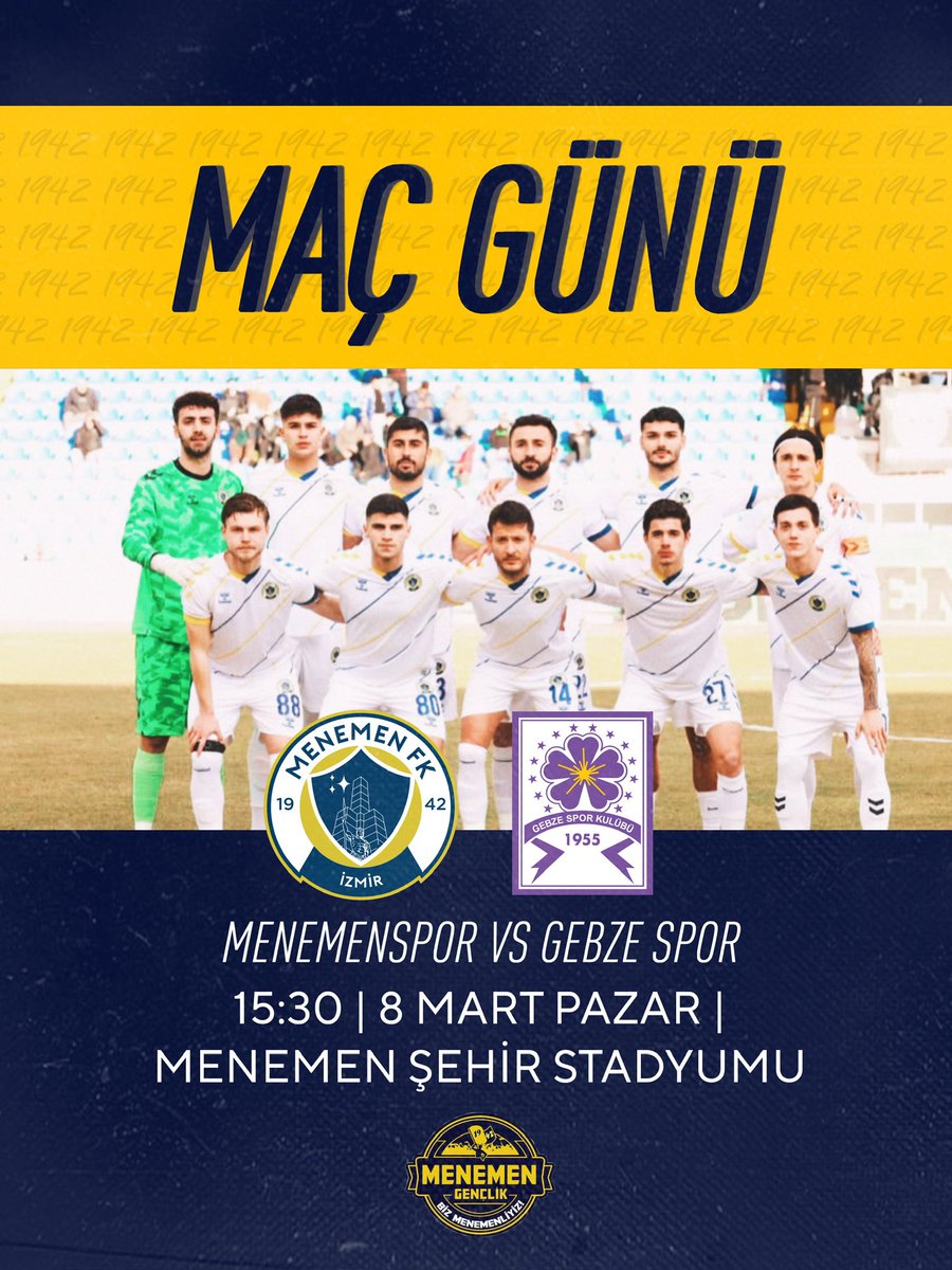 Maç Günü 
 
Takımımız bugün kendi sahasında 15:30 da Gebze Spor ile karşılaşıyor.

Takımımıza başarılar dileriz.