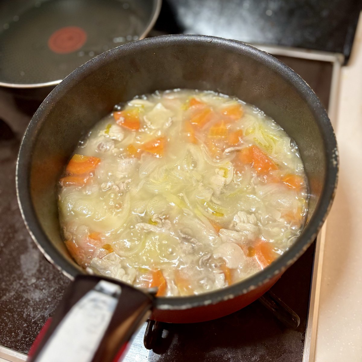 making curry for dinner