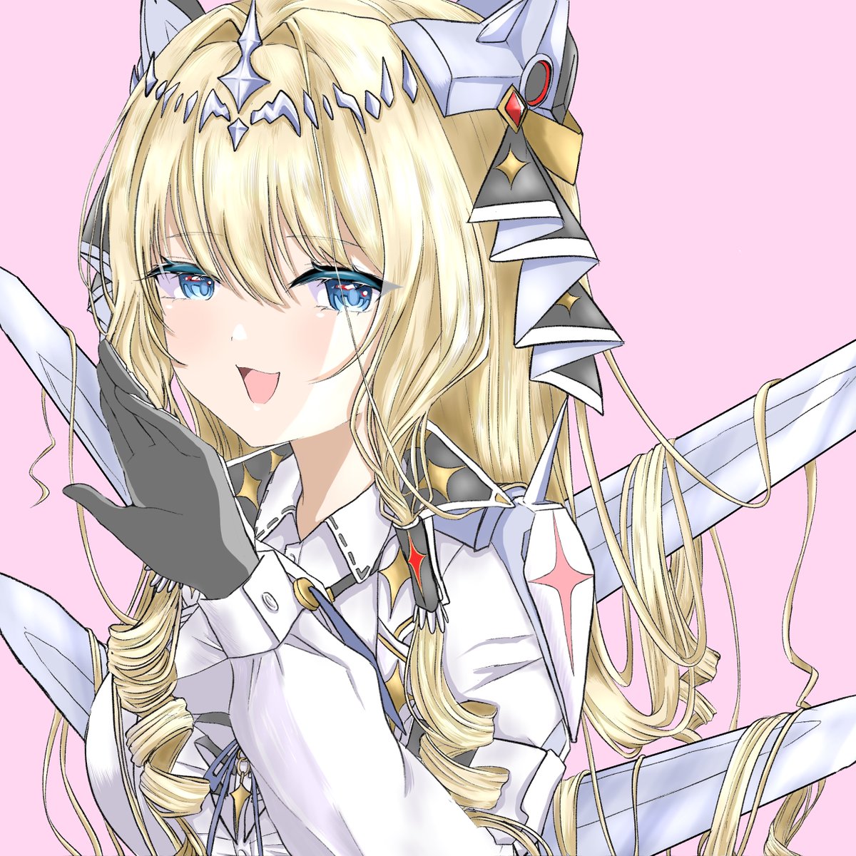 NIKKEのクラウン
子供との合作
線画は子供、色塗りは自分
(目は2人で塗りました)