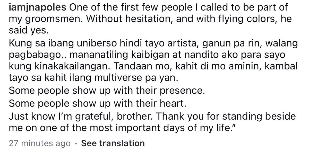 Liz07faulk's tweet photo. Jerald Napoles expresses his gratitude and appreciation for his kambal.

This is his post on IG
#ALDENRichards https://t.co/YdtFuna7kS