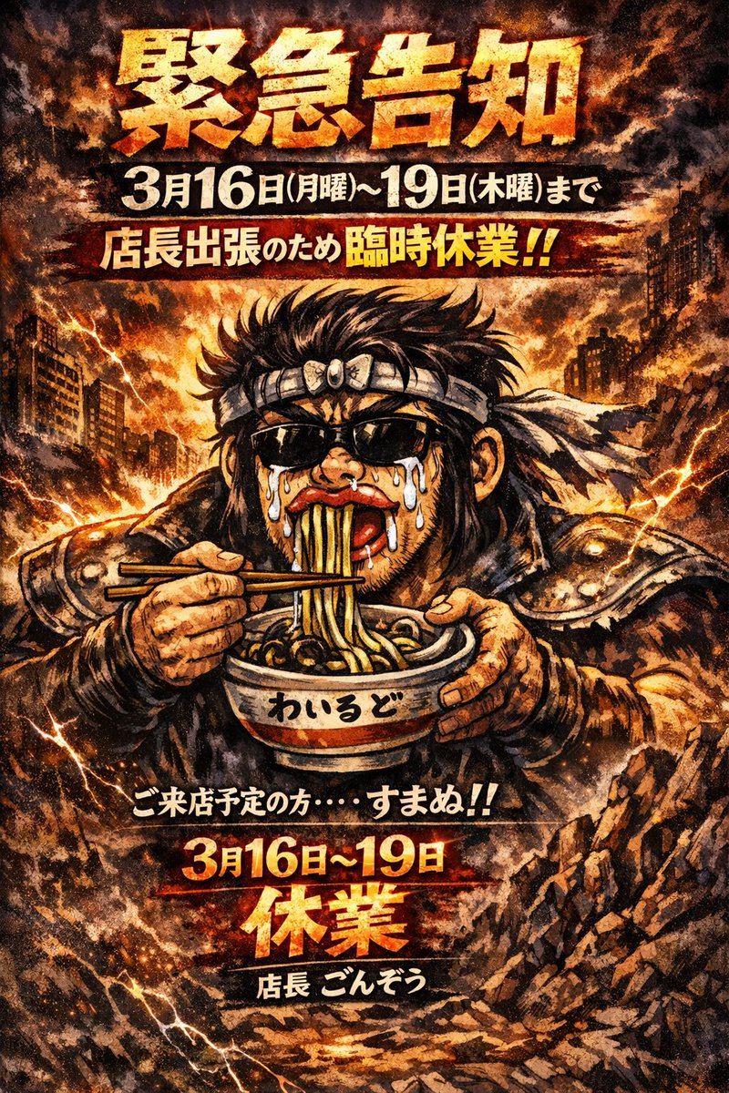 わいるどラーメンごんぞう😎 tweet media
