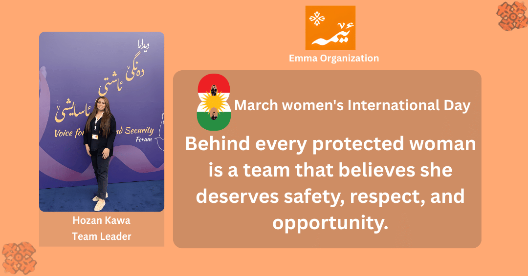 emmaorg_'s tweet photo. International Women's Day Campaign Emma staff and employees will participate in the celebration of March 8th. . #8Mart #marchKurdistan #March8WomensDay #kurdish #WomensDay2026 #InternationalWomensDay #8MarchWomensDay https://t.co/HH94FRO0u6