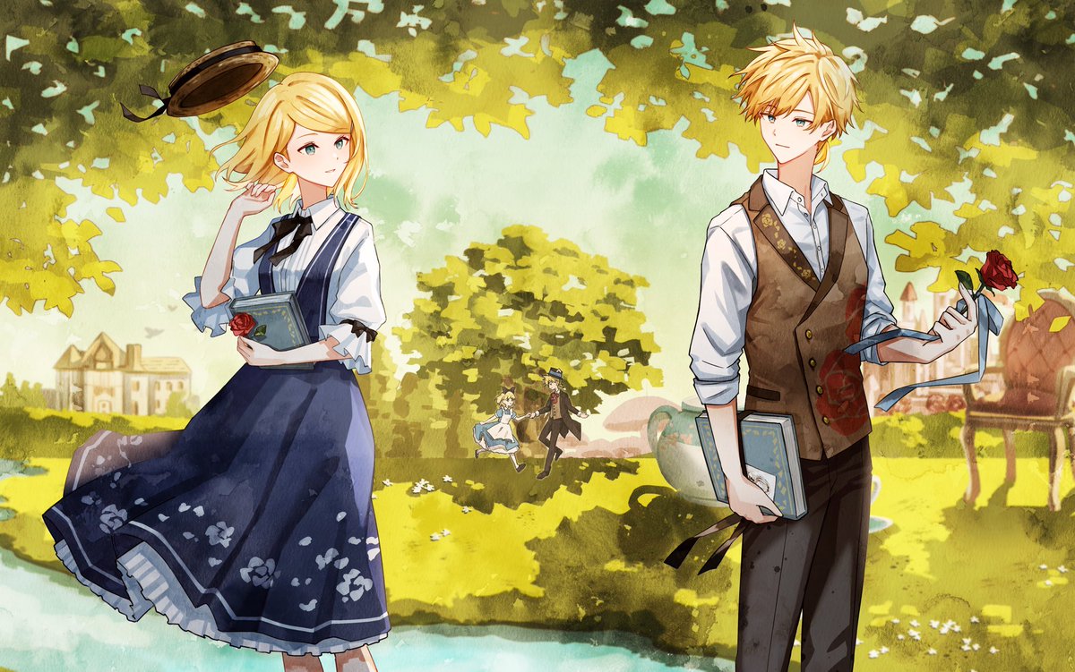 今日の20時頃、新曲『WondeЯ』を投稿予定です🫖🗓️🖋️🕰️✨（鏡音バラードコンピアルバム『ふたりのねがい　また、ここで』収録楽曲）
ピアノと弦楽器と鏡音のバラード🎼
素敵なイラストはうと（晴都雨斗）さんに描いていただきました☺️
<a href="/coffee_uto/">晴都雨斗</a>
ありがとうございます✨
#ふたりのねがい2