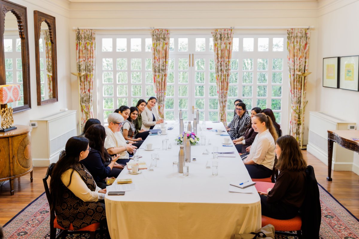 UKinIndia's tweet photo. Climate change disproportionately impacts women and girls.

Empowering women and girls globally is crucial to fight the climate crisis.

UK Special Rep for Climate, Rachel Kyte, met young female climate leaders in India ahead of #IWD2026 to hear about their experiences and views. https://t.co/QFMmvM3Noa