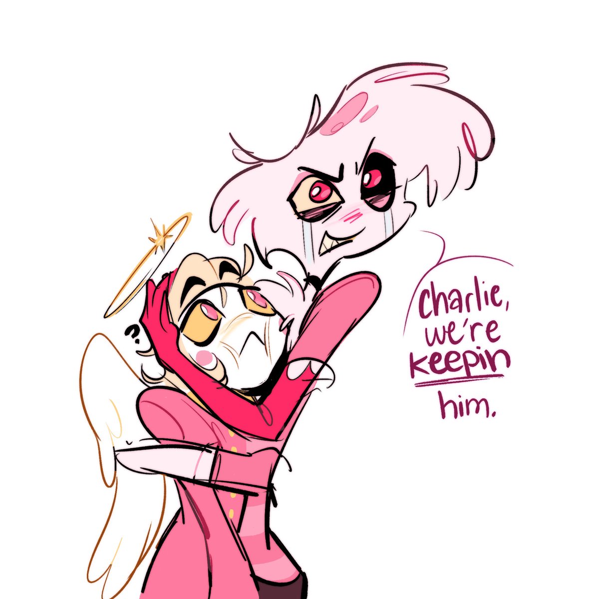 TheUniverseArtX's tweet photo. Here’s stuff from my Angel Lucifer AU I made a while back and never posted
#HazbinHotel #LuciferMorningstar #angeldust https://t.co/KjO5A3ztyn