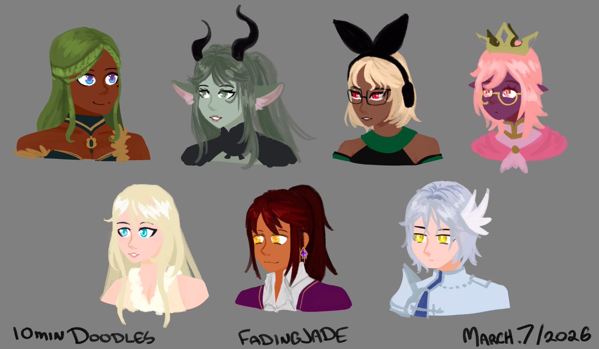 Fading_Jade's tweet photo. Week 177 of Mabi Doodles!
Thank you for yapping! We love OCs in this house so much! https://t.co/zZ43Oe4osG