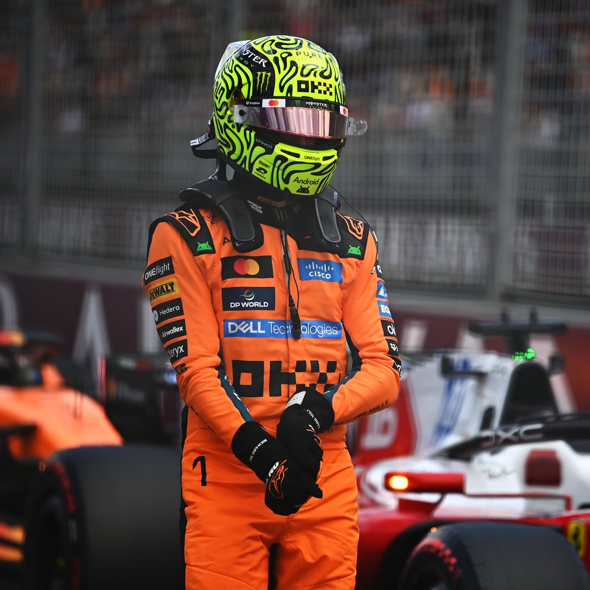 F1GuyDan's tweet photo. Lando Norris finished the race & ended the Australian GP race winner jinx ๐ฎ
2022: Charles Leclerc wins
2023: Charles Leclerc DNFs, Max Verstappen wins
2024: Max Verstappen DNFs, Carlos Sainz wins
2025: Carlos Sainz DNFs, Lando Norris wins
2026: Lando Norris finishes 5th https://t.co/wrY9JNIAXM