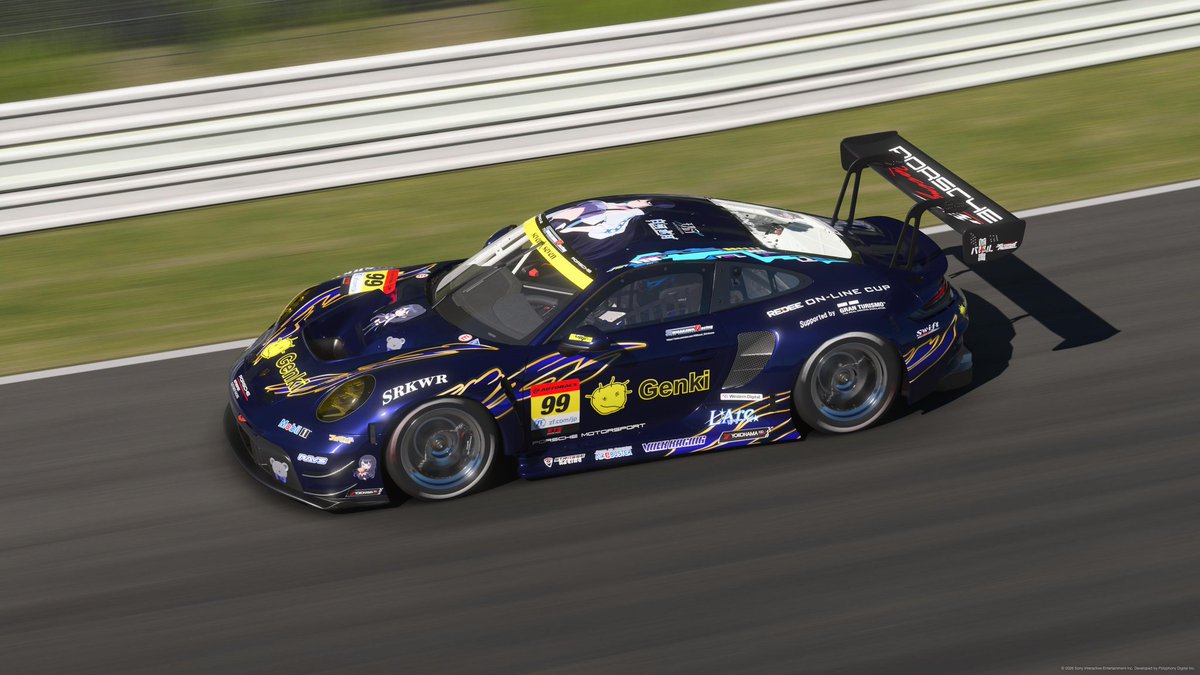 SRKWR_Eagle7720's tweet photo. JAF×REDEEハイブリッドeモータースポーツ大会 in 高松 第3レース
Q2→P2
予選は2回目のアタックで1秒台に入れることに成功したものの、本戦ではペースを上げられずバトルに巻き込まれましたが、なんとか２位キープでゴールできました。
#GT7 #REDEE #REDEEONLINECUP #SRKWR #UTSR便り https://t.co/MeGVnxp31S
