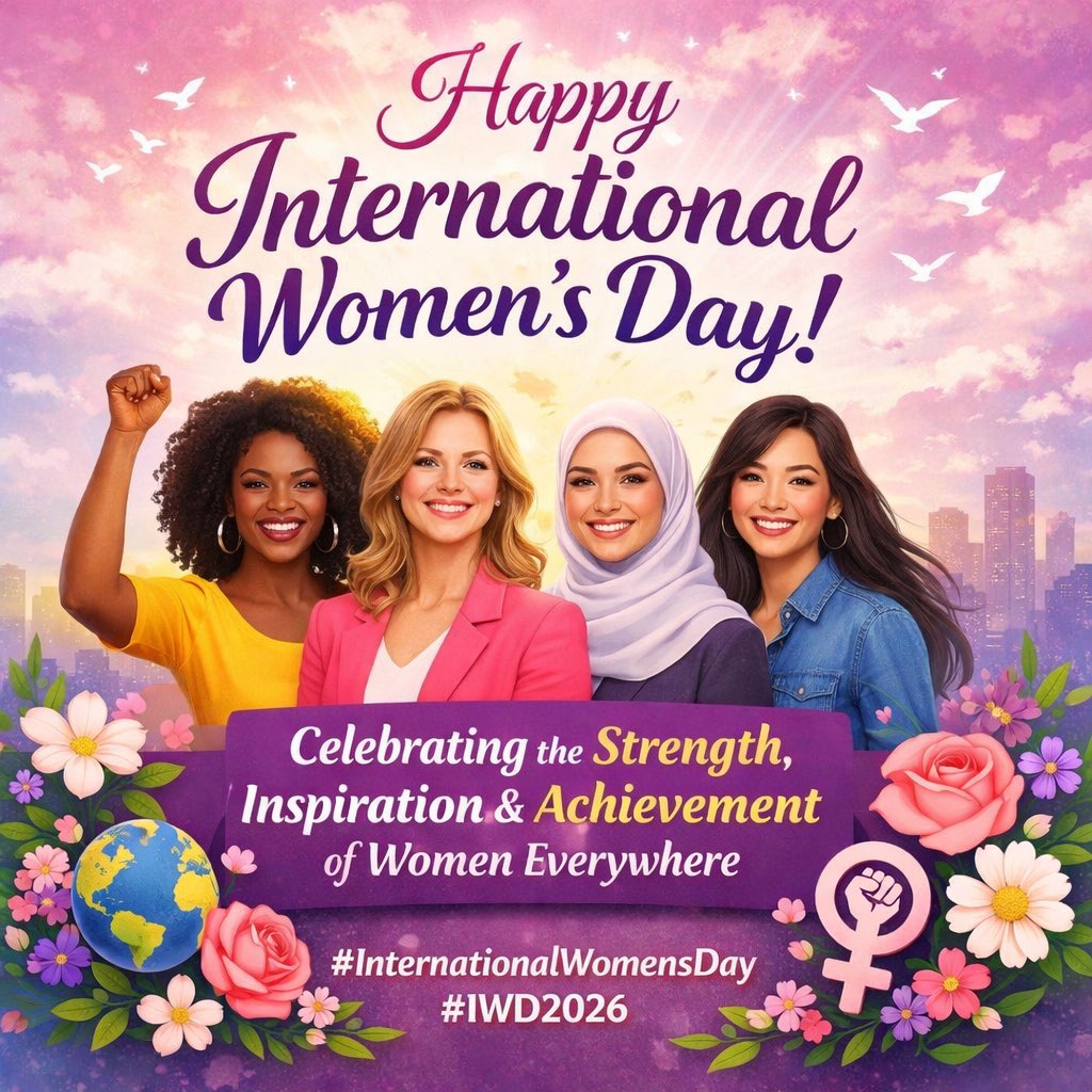 UncleMose256's tweet photo. Happy International Women’s Day 🌍
Celebrating the strength, leadership, and impact of women in our communities. Let’s continue supporting equality, opportunity, and respect for every woman.
#InternationalWomensDay #IWD2026 #WomenEmpowerment https://t.co/RRUileup5f