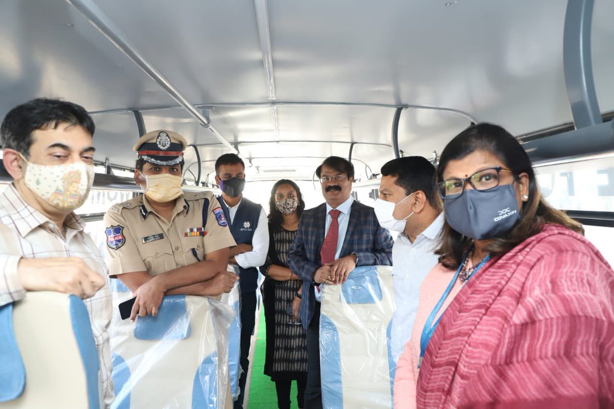 NAR_Handle's tweet photo. #SheShuttle
Introducing an exclusive transportation system designed for female professionals in the IT Corridor. This initiative aims to enhance transit safety, particularly for the crucial last-mile transport.
The service features a comprehensive, closely monitored Surveillance System equipped with CCTV, a female security personnel, and a dedicated Smart App for passengers, complete with a panic button for added security 👏
(9/N)
@KTRBRS @BRSparty