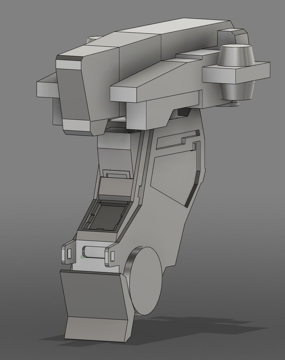 Armored__Soul's tweet photo. Adding detail to the model. It'll be broken apart later to be 3D printed and assembled. https://t.co/AsxlZoldo9