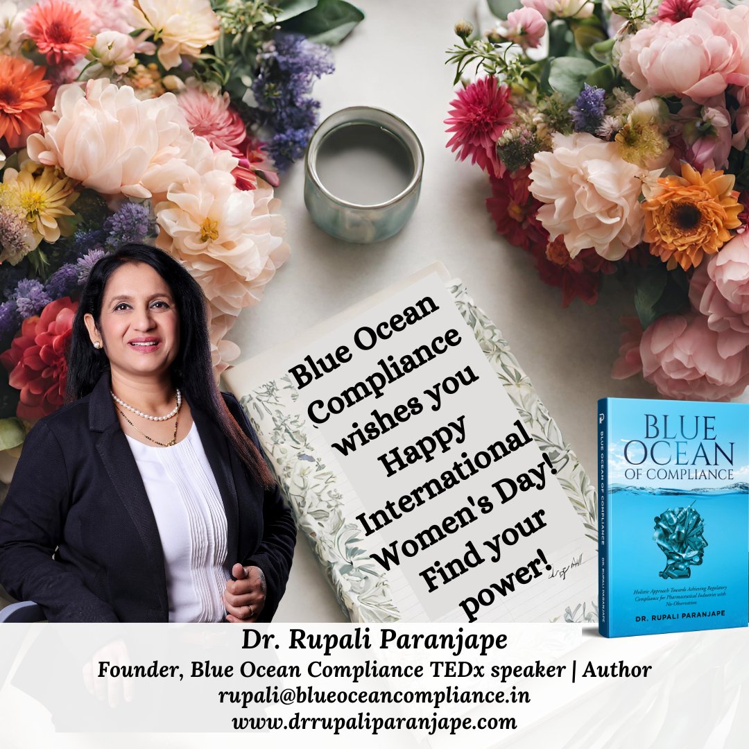 55030Rupali's tweet photo. Happy Women’s Day to every amazing woman of this world! You are love, strength, and magic. Your existence itself is extraordinary. Celebrate yourself today and always. With tons of love ❤️ &amp; respect.. Dr. Rupali Paranjape  
rupali@blueoceancompliance.in
https://t.co/zZLAA8wy5g https://t.co/NcdQUzDbqv