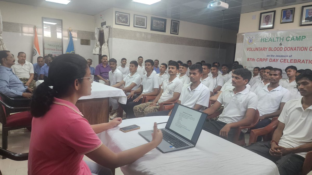 BbsrCh's tweet photo. On the occasion of the 87th CRPF Day,  an anti-drug awareness programme on prevention of substance abuse was conducted by #CHBBSR, followed by an interactive discussion with participants. https://t.co/LliTwXeTDJ