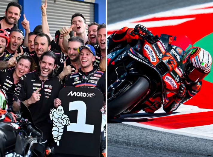 ETAuto's tweet image. 🏁In MotoGP, the real race isn’t just on track.
 
At @ApriliaOfficial #Racing, engineer Elena De Cia analyses thousands of telemetry data points from #tyre slip to engine behaviour to find milliseconds of performance. 

📖: shorturl.at/tJ6e8
✍🏻: @ArushiR05 

#ETAuto