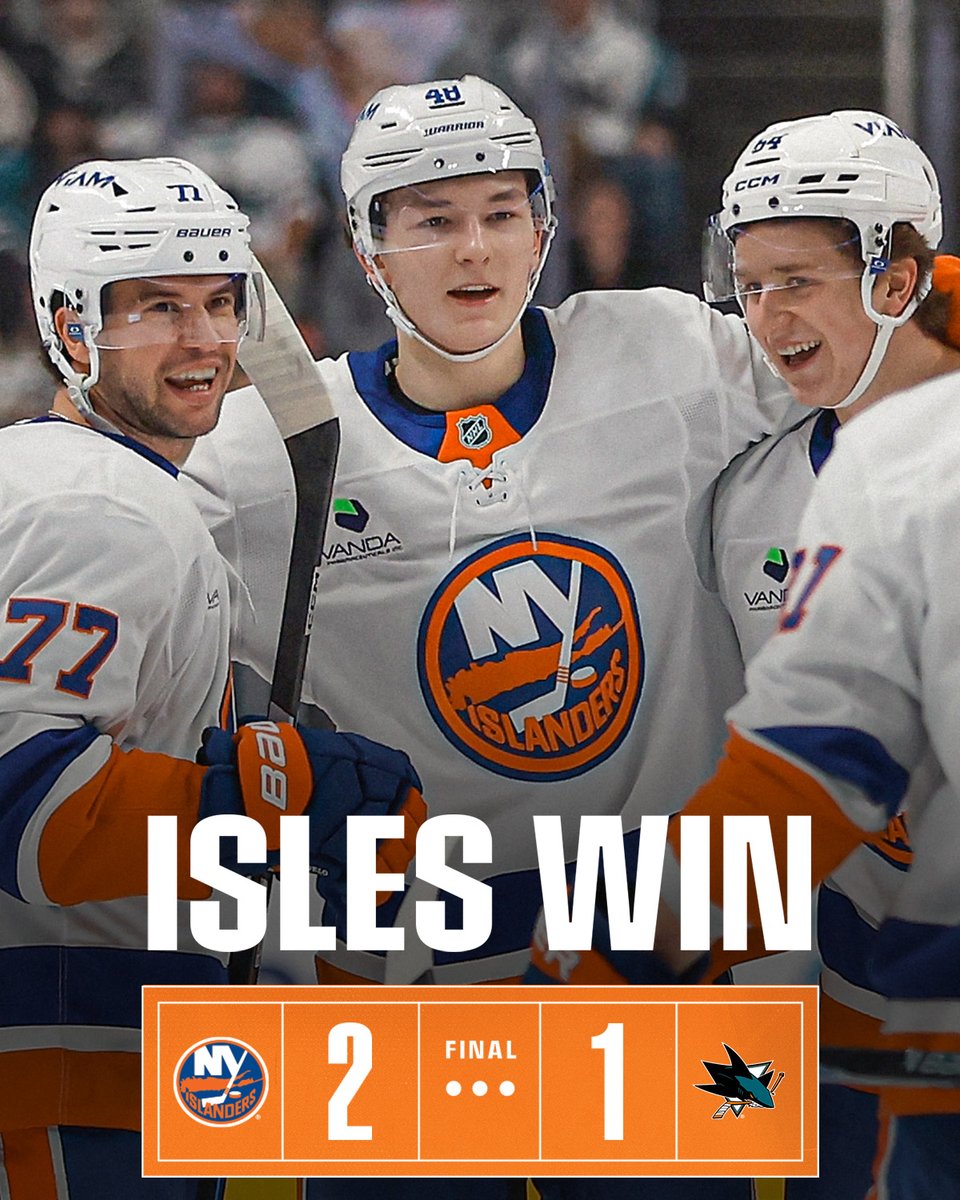 NYIslanders's tweet image. THAT'S AN #ISLES WIN!
