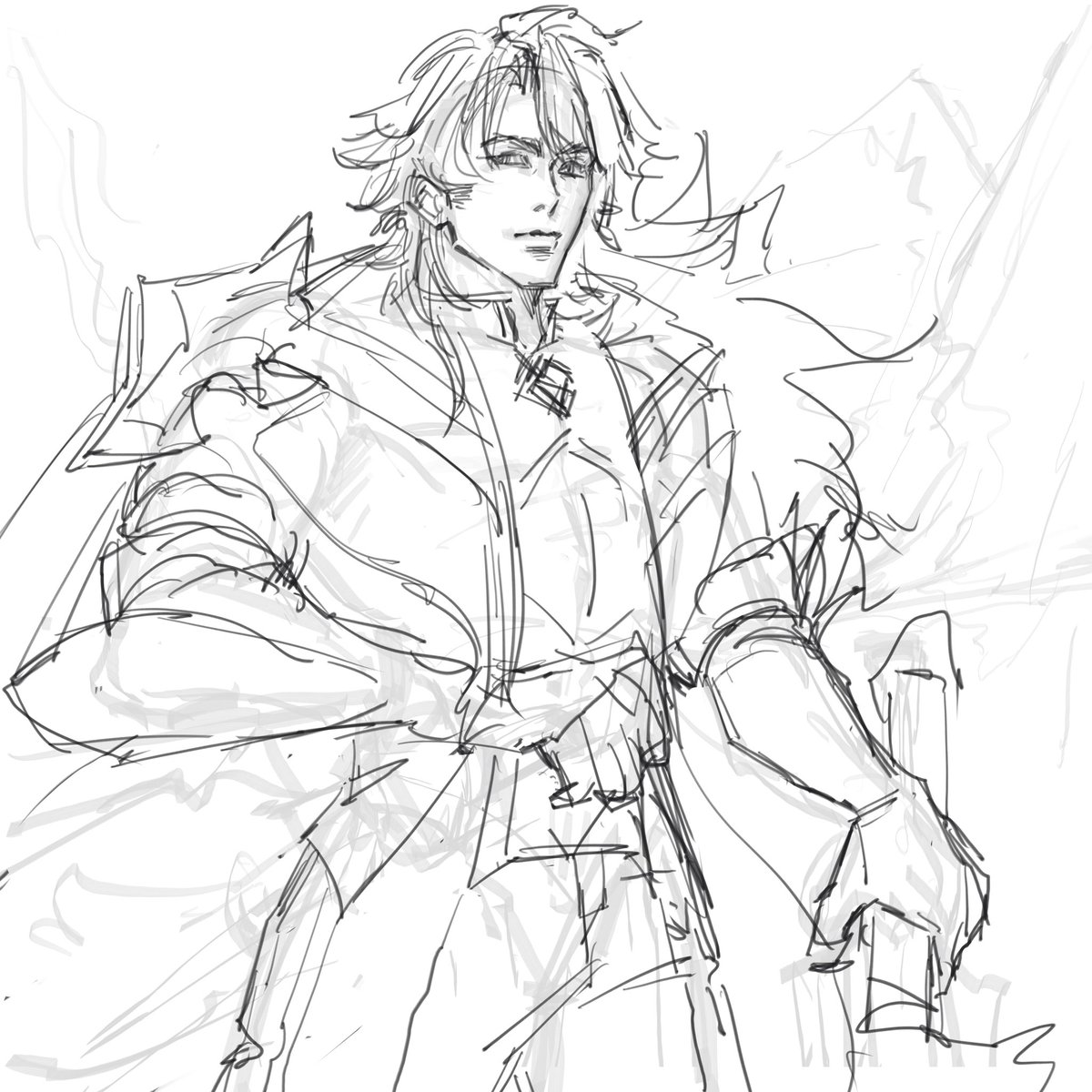nicolewoo2002's tweet photo. Varka sketches #Varka #GenshinImpact https://t.co/1wXWxWAUNr