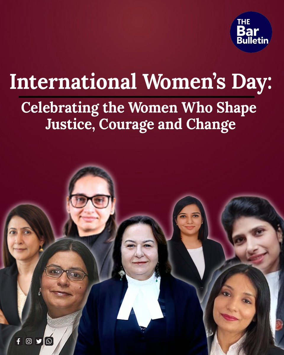 thebarbulletin's tweet image. International Women’s Day: Celebrating the Women Who Shape Justice, Courage and Change

Read More Here- thebarbulletin.com/international-…

#WomensDay2026 #BreakTheBias #GenderEquality #InternationalWomensDay #LegalFraternity #WomenAdvocates #WomenEmpowerment #WomenInCourts