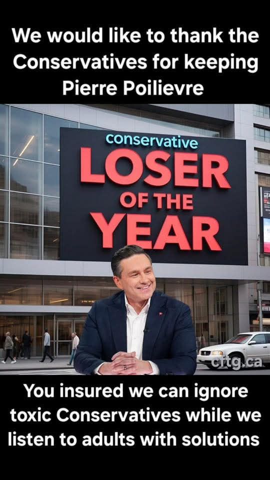 Tabitha115's tweet photo. @PierrePoilievre Bahahahaha  You're such a f__king loser &amp; a utter embarrassment to Canada @PierrePoilievre . https://t.co/ftO6LnOf65