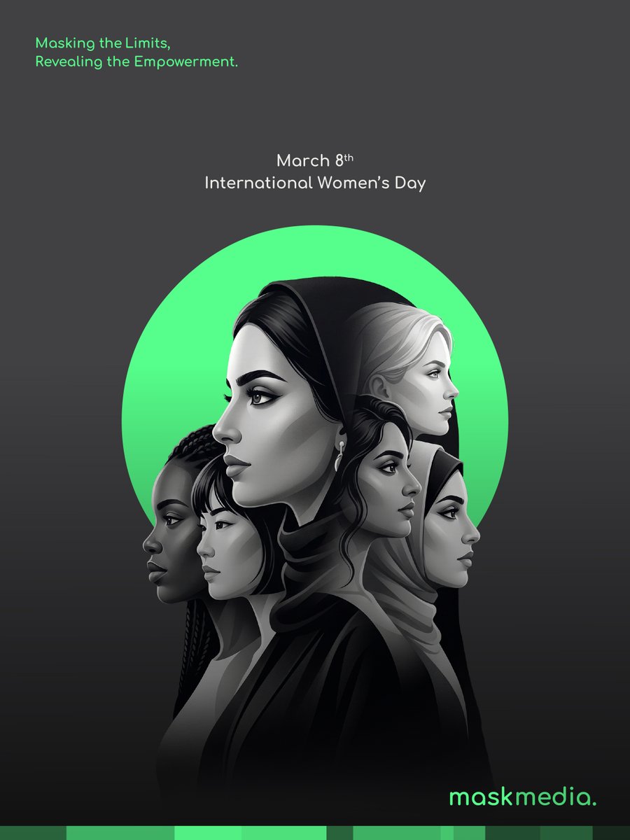 Maskmediaae's tweet photo. Masking the Limits. Revealing Empowerment.

Creativity has no boundaries.
Talent has no gender.

Happy International Women’s Day.
— MaskMedia
#IWD2026 #InternationalWomensDay #MaskMedia https://t.co/4MxDUAeJ1i