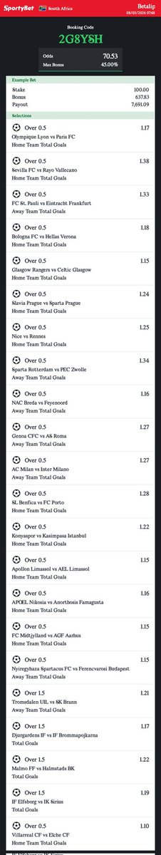 gunmaps1's tweet photo. Hey check out the bet I just placed on Sportybet! https://t.co/dA4I4VWPsk https://t.co/2Hm8pIH9XR
