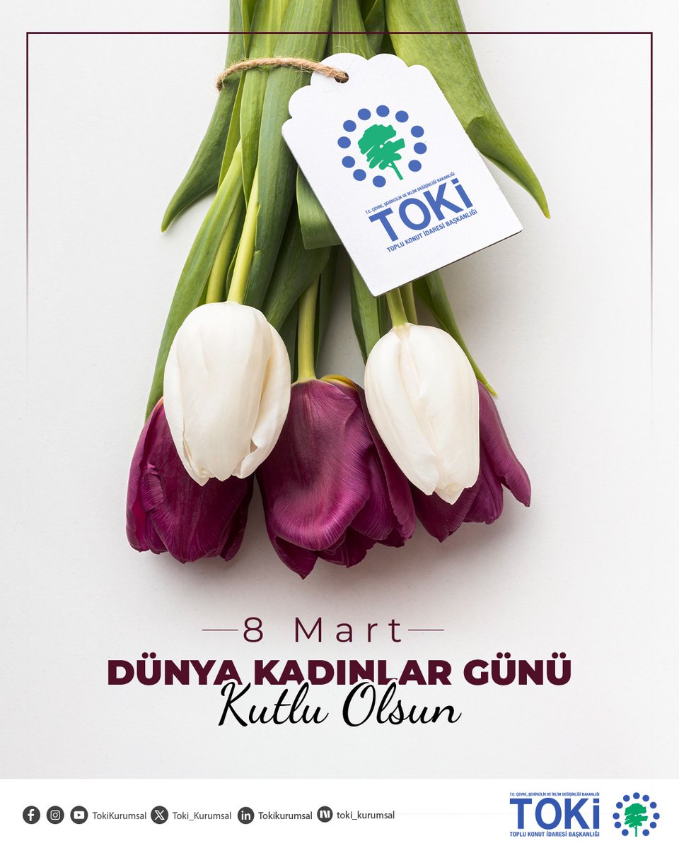 Toki_Kurumsal's tweet photo. Sevgileri, emekleri, fedakarlıkları ve merhametleri ile hayata anlam ve değer katan tüm kadınlarımızın 8 Mart Dünya Kadınlar Günü Kutlu Olsun. 🌹

#8MartDünyaKadınlarGünü https://t.co/6s1NN3RJf6
