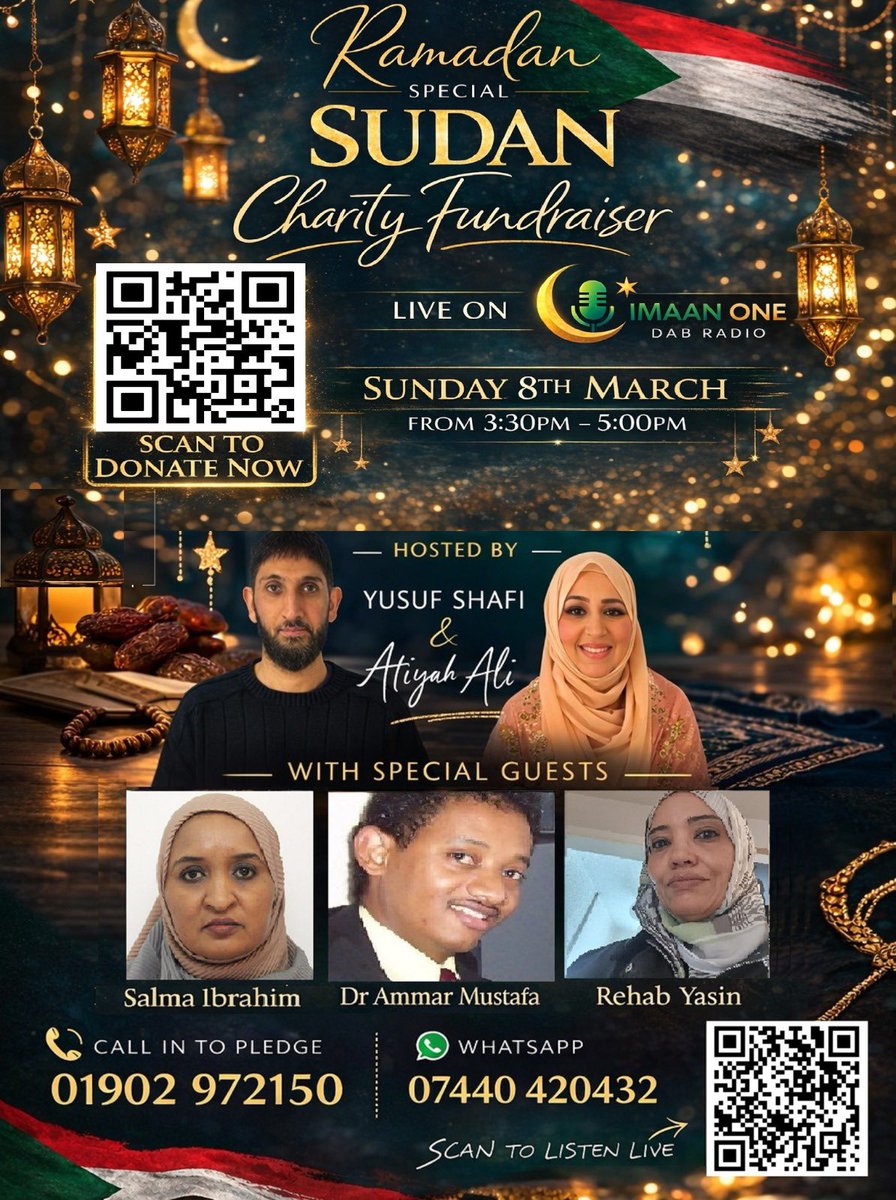 RamadanWolves's tweet photo. 🎙️✨ SUNDAY LINE-UP ON Imaan One ✨🎙️

Join us this Sunday for meaningful conversations, culture, and community spirit 🤍

🎧 Tune in on DAB Radio
📺 Watch LIVE on Facebook &amp; YouTube search Ramadan Radio Wolves
🌎 listen worldwide via this link https://t.co/0v7K1uZXi3 https://t.co/74jduXFAXA
