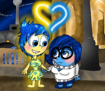 insideoutships's tweet photo. Some art of my former OTP JoyXSadness. I shipped them until the sequel were released and JoyXSadness were never the same after that so I shipped them from May 2021- June 2024 #Joy #Sadness #JoyXSadness #SadnessXJoy #yuri #femslash #insideout #insideout2 #Disney #pixar #Joyness https://t.co/OCK8mZUITL
