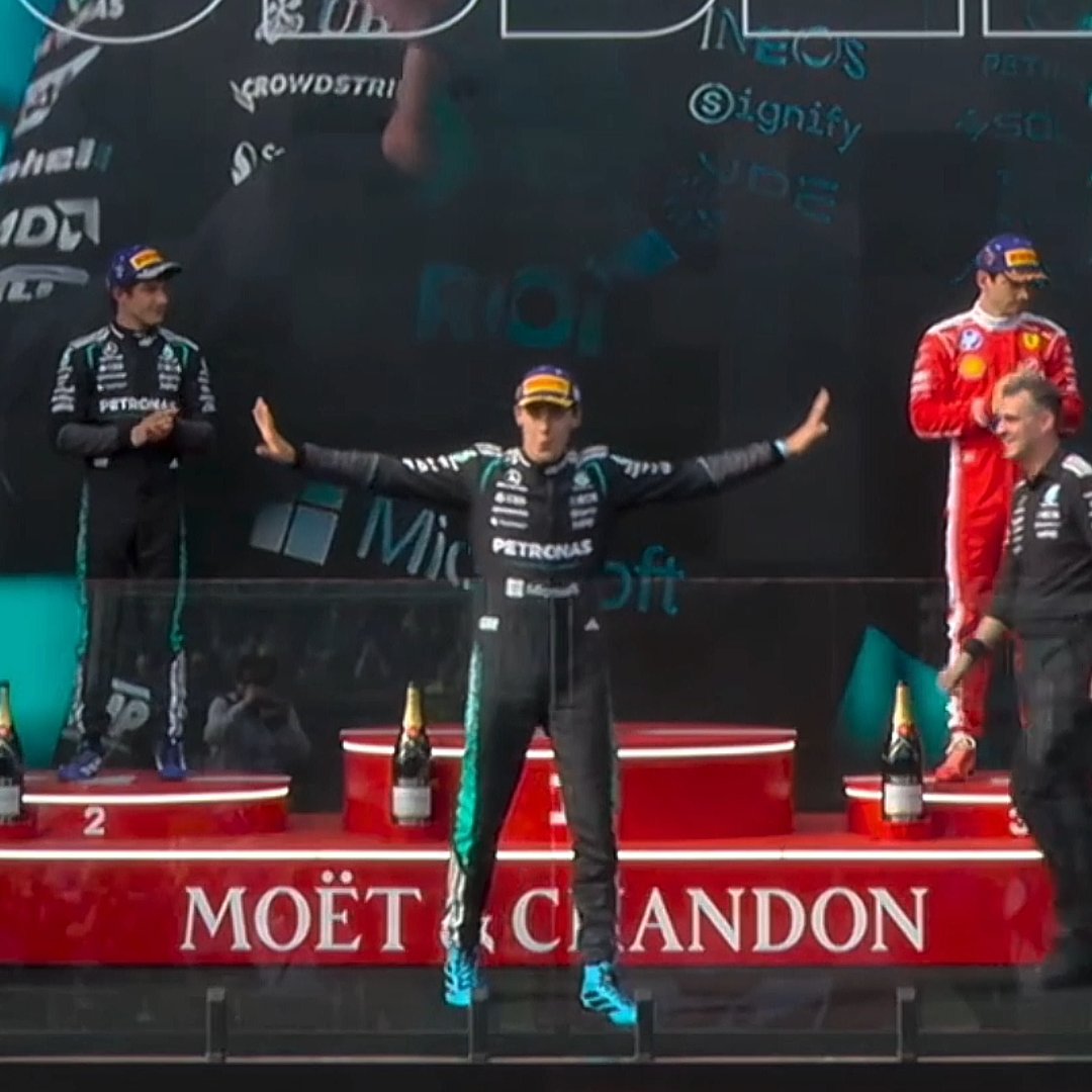 TheSundayRace's tweet photo. T pose is back in 2026 #Russell https://t.co/N8RrkAvxw6
