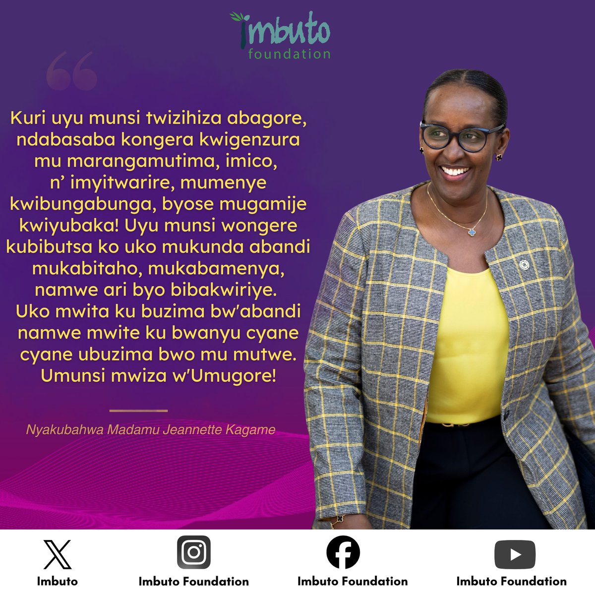 First Lady of Rwanda tweet media