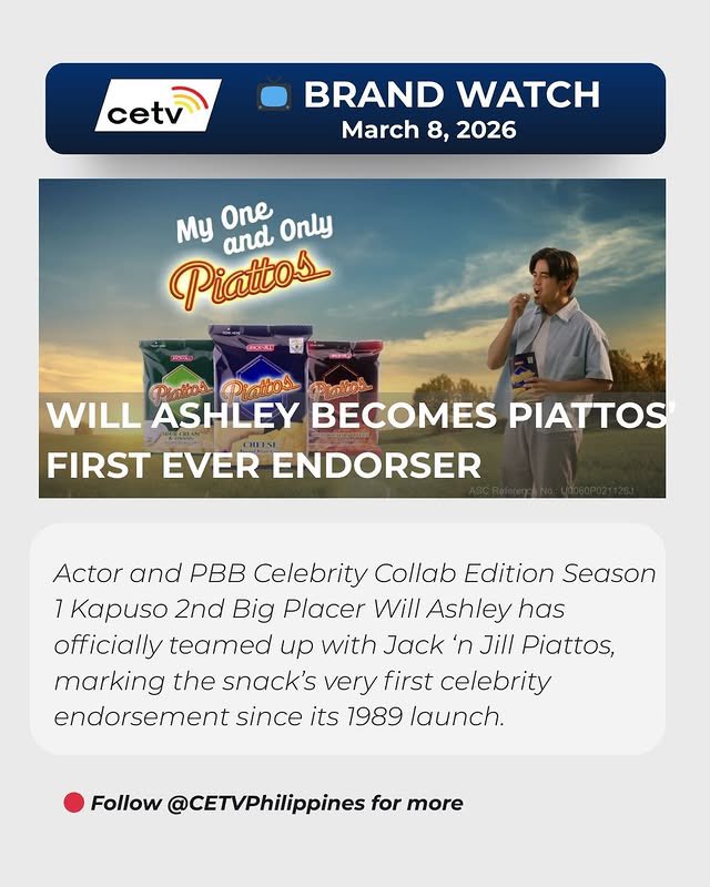 TWVisayas's tweet photo. Big moment for Will Ashley! 🔥

His first-ever Piattos TVC is finally here — and he’s officially Piattos’ first endorser! ♥️

Piattos time just got even better. Congrats, @willashley05 ✨

🔗 https://t.co/iZlEiAsmVN

WILL PIATTOS TVC
#WillAshleyforPiattos 
#MyOneAndOnlyPiattos 
#WillAshley