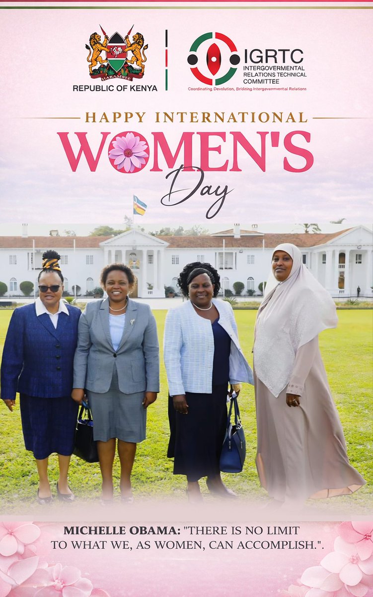IGRTC_KE's tweet photo. IGRTC joins the world in celebrating International Womenโs Day under the theme ๐๐ข๐ฏ๐ ๐ญ๐จ ๐๐๐ข๐ง, a reminder that supporting and empowering women creates lasting impact.
#internationalwomensday
#IWD
#GiveToGain
#WomenInLeadership
#intergovernmentalrelations https://t.co/goXhX5jJrB