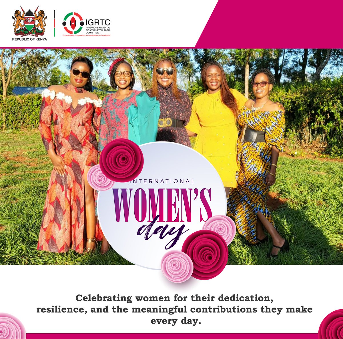 IGRTC_KE's tweet photo. IGRTC joins the world in celebrating International Womenโs Day under the theme ๐๐ข๐ฏ๐ ๐ญ๐จ ๐๐๐ข๐ง, a reminder that supporting and empowering women creates lasting impact.
#internationalwomensday
#IWD
#GiveToGain
#WomenInLeadership
#intergovernmentalrelations https://t.co/goXhX5jJrB