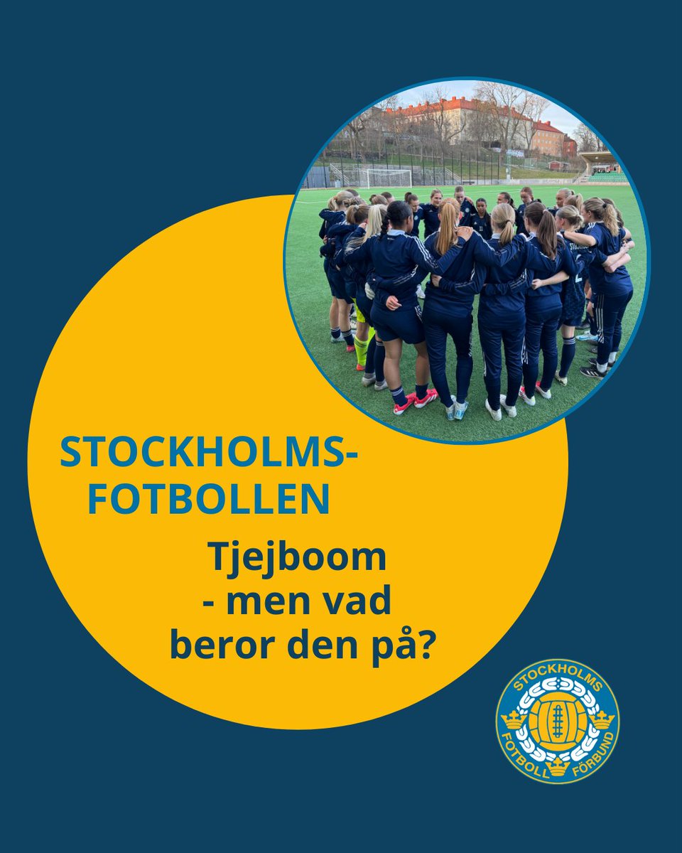 fotbollforbund's tweet photo. På Internationella kvinnodagen 🌸 handlar artikelserien “Stockholmsfotbollen” om det ökade intresset för flick- och damfotboll – både som spelare och ledare. 👧⚽👩‍🏫
📖 Läs nästa text i artikelserien “Stockholmsfotbollen” 👉https://t.co/hiykFnj73O https://t.co/BaBF0nfAIY