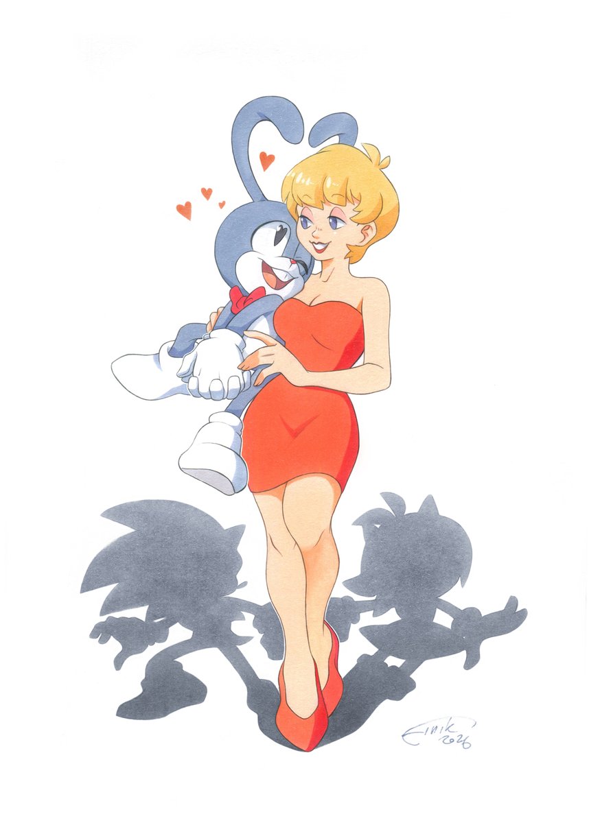 Art <a href="/Finik_sempai/">Finik</a>

Here we have Feels the Rabbit and Madonna, the prototype versions of Sonic the Hedgehog and Amy Rose.

In case it wasn't obvious, I'm going for a Roger Rabbit and Jessica Rabbit vibe for their relationship.