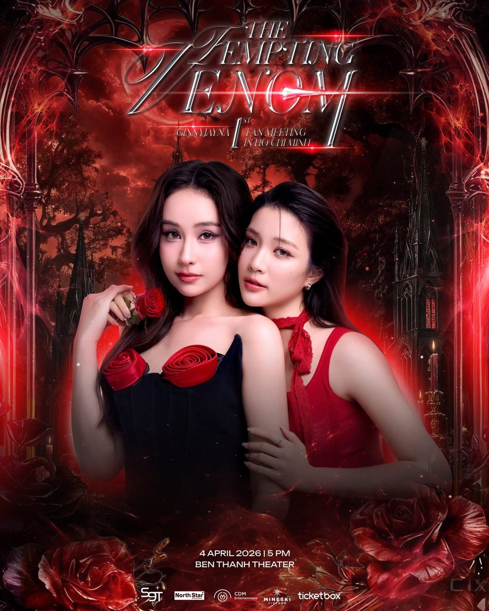 ticketbox_vn's tweet photo. Cuộc hẹn với Bác sĩ Prem và Pat đã chính thức bắt đầu, nhanh tay vào chọn chỗ đẹp và sẵn sàng gặp Ginny &amp; Jayna

Chúc cả nhà săn vé thành công🖤♥️

#GinJay #ginnynatnicha #aangelinaass #S9TConcert #NorthStarEntertainment #Ticketbox https://t.co/T3jKGJilWo