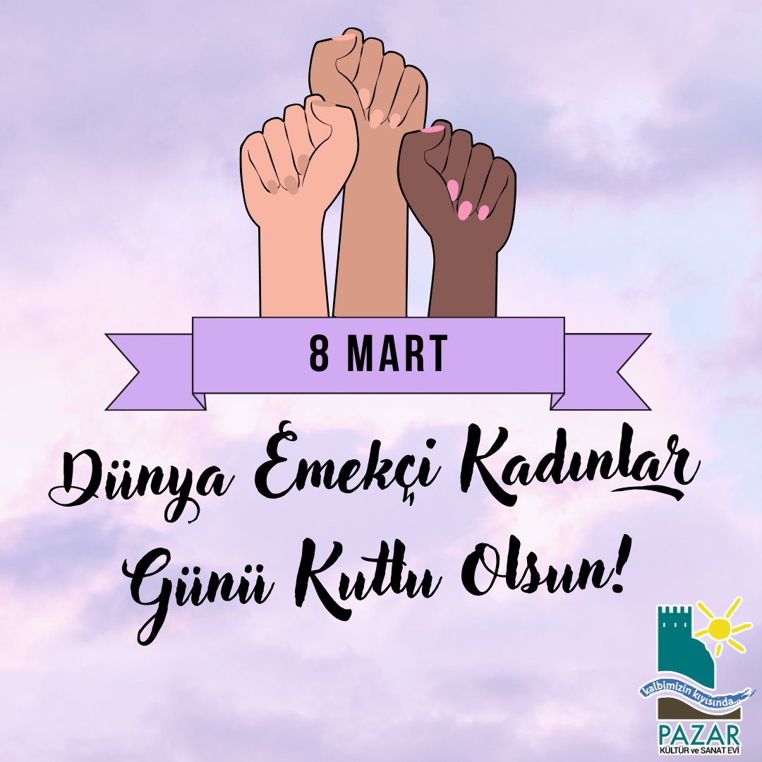 PazarKSE's tweet photo. Emeğiyle, mücadelesiyle ve üretkenliğiyle hayatın her alanında var olan kadınların 8 Mart Dünya Emekçi Kadınlar Günü kutlu olsun! Kadınların sesinin, sözünün ve yaratıcılığının özgürce var olabildiği bir dünya için sanatla, dayanışmayla hep birlikte! 💜✌️ https://t.co/PNb1LQJ9xF