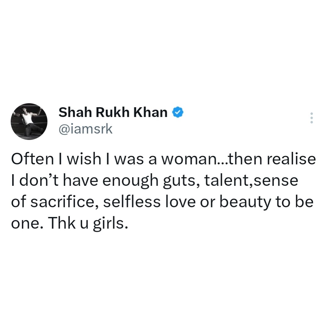 hajarkagalwa's tweet photo. shahrukh khan is truly an example of a man written by women 🫶🏻🩷 https://t.co/eg8fz2QtvH