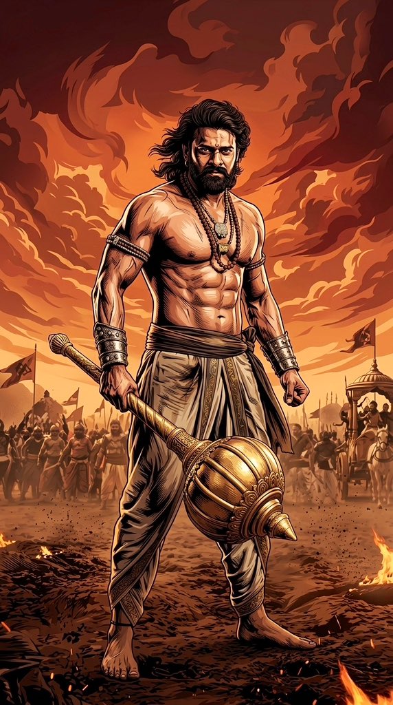 Animated illustrations of The Mahabharata
 🏹❤️‍🔥
——•——•——•——•——•——•——
#Prabhas #Kalki2898AD #Mahabharata #Arjuna #Bheema