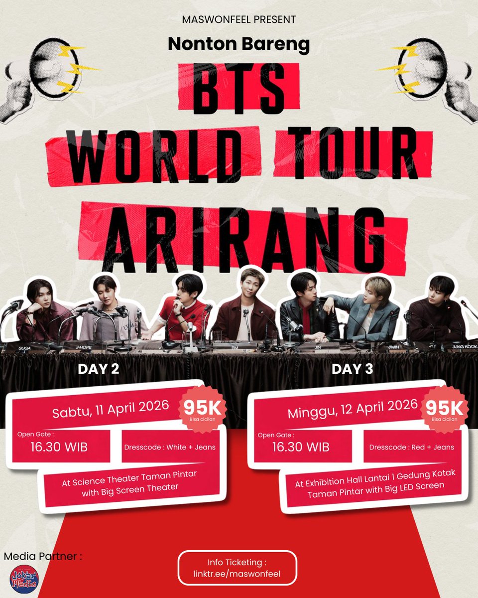 jeday✨ NOBAR KONSER BTS JOGJA 📌 tweet media