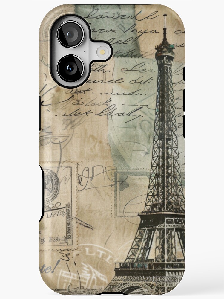 HurmerintaArt's tweet image. A nostalgic vintage theme collage featuring the Eiffel Tower, old stamps, a lamp, handwritten letters, and old typography.

#phonecase #wallart #giftidea #Paris 

redbubble.com/i/iphone-case/…